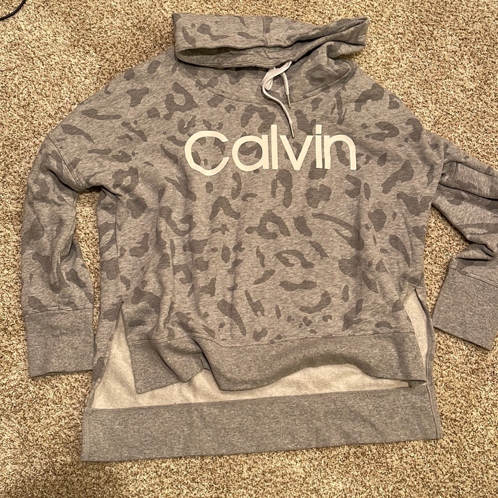 Womens Calvin Klein Turtle Neck Sweatshirt EUC Size M